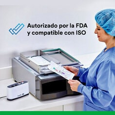 Autorizado por la FDA y conforme a las normas ISO