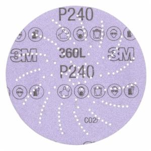 3M Xtract Film Disc 360L, P240 3MIL, 5 in, Die 500LG, 100/Carton, 500 ea/Caseimage