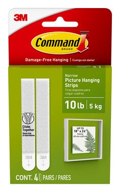 Command(TM) Narrow Picture Hanging Strips 17207-ES