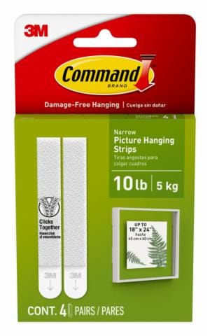 Command Narrow Picture Hanging Strips 17207-ES image Command Narrow Picture Hanging Strips 17207-ESimage