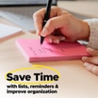 Post-it® Super Sticky Notes save time and help organization
