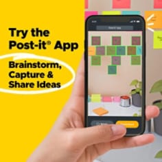 Post-it® Super Sticky Notes work with the Post-it® App