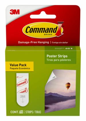 Command Poster Strips Value Pack 17024-60ES, 60 strips image Command Poster Strips Value Pack 17024-60ES, 60 stripsimage