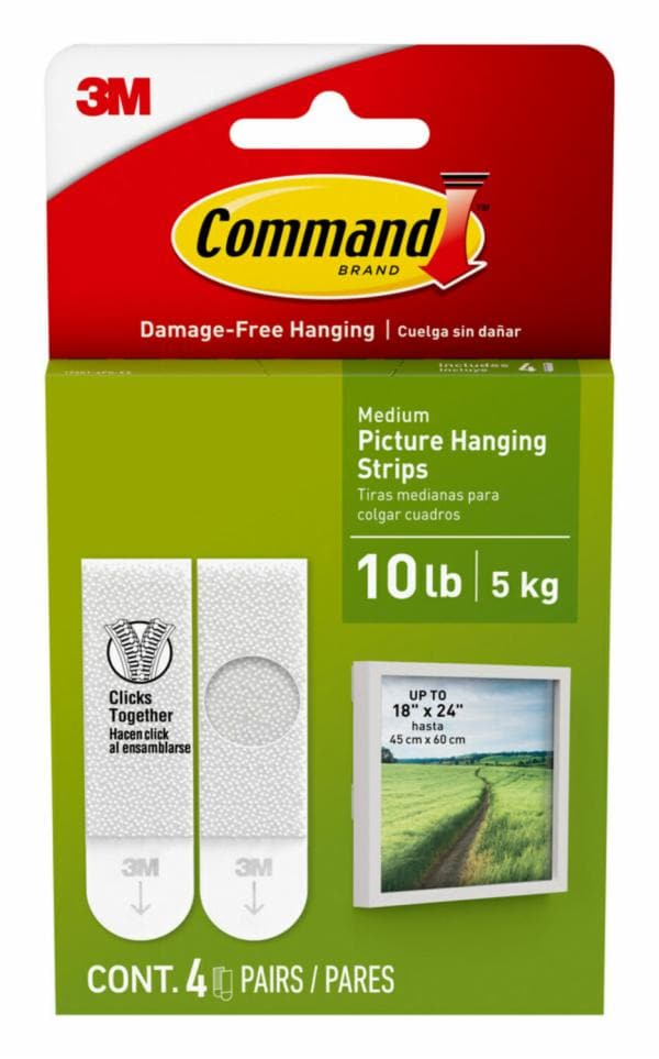 Command 10 lb White Picture Hanging Strips 17201-4PK-ES