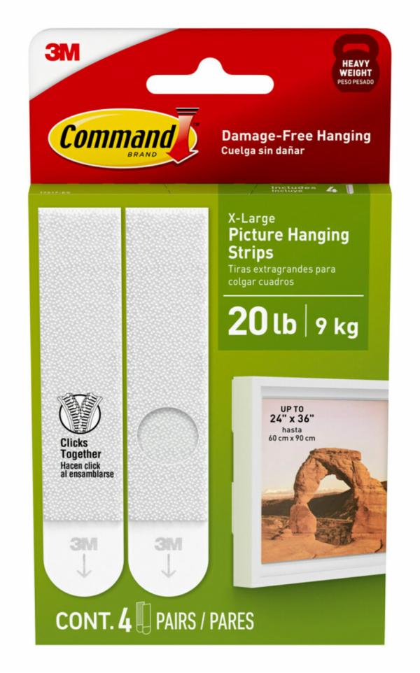 Command 20 lb White Picture Hanging Strips 17217-ES