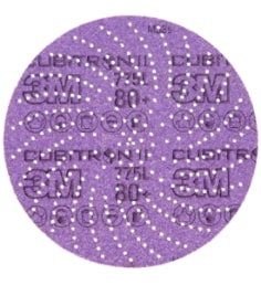 A 3M Xtract Cubitron II Film Disc 775L, 80+, 6 in, Die 600LG