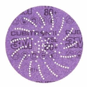 3M Xtract Cubitron II Film Disc 775L, 80+ 3MIL, 5 in, Die 500LG, 50/Carton, 250 ea/Caseimage