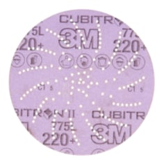 A 3M Xtract Cubitron II Film Disc 775L, 220+, 5 in, Die 500LG