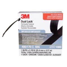 A roll of 3M Dual Lock Reclosable Fastener, Black