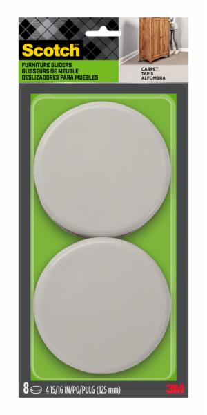 Scotch Sliders SP675-NA, Round, Hard, 4-15/16-in, 8/pk image Scotch Sliders SP675-NA, Round, Hard, 4-15/16-in, 8/pkimage