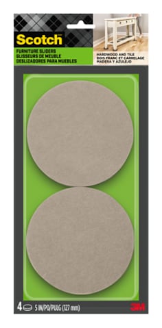 Scotch felt furniture movers in package.