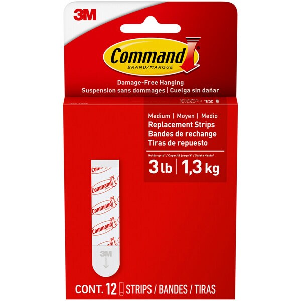 Command Medium Foam Replacement Strips 17021-12ESF