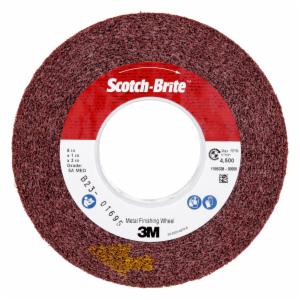 Scotch-Brite Metal Finishing Convolute Wheel, MF-WL, 5A Medium, 8 in x 1 in x 3 in, 3 ea/Caseimage