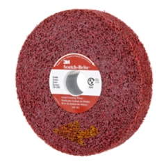 A Scotch-Brite Metal Finishing Wheel, MF-WL, 5A Coarse