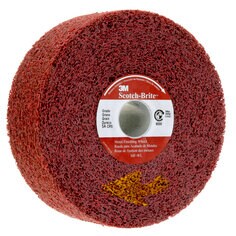 A Scotch-Brite Metal Finishing Wheel, MF-WL, 5A Coarse