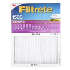 A 3 pack of Filtrete High Performance Air Filters, 1500 MPR, 2003DC-3PK-C