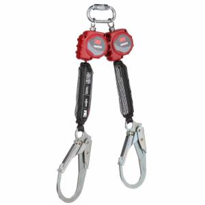 3M™ Protecta Twin-Leg Self-Retracting Lifeline with Carabiner 3100512, Web, Steel Rebar Hook, 6ftimage