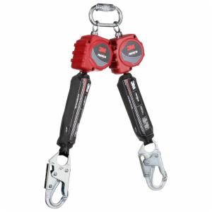 3M™ Protecta Twin-Leg Self-Retracting Lifeline 3100510, Web, Steel Snap Hook, 6 ftimage