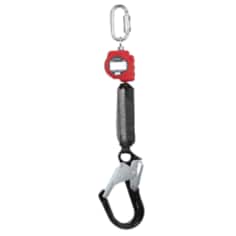 A 3M Protecta Self-Retracting Lifeline with Carabiner 3100509, Web, Aluminum Rebar Hook 6 ft