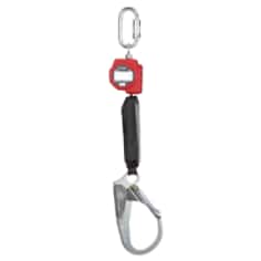 A 3M Protecta Self-Retracting Lifeline with Carabiner 3100508, Web, Steel Rebar Hook, 6ft