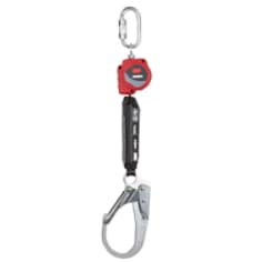 A 3M Protecta Self-Retracting Lifeline with Carabiner 3100508, Web, Steel Rebar Hook, 6ft