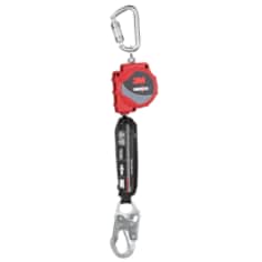 A 3M PROTECTA Self-Retracting Lifeline with Carabiner 3100513, Web, Steel Snap Hook, 11ft