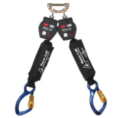 A 3M DBI-SALA Nano-Lok Twin-Leg Hot Work Self-Retracting Lifeline with Quick Connect 3100569