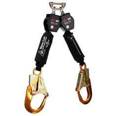 A 3M DBI-SALA Nano-Lok Twin-Leg Hot Work Self-Retracting Lifeline with Quick Connect 3100570