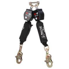 A 3M DBI-SALA Nano-Lok Twin-Leg Hot Work Self-Retracting Lifeline with Quick Connect 3100566
