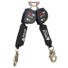 A 3M DBI-SALA Nano-Lok Twin-Leg Arc Flash Self-Retracting Lifeline with Quick Connect 3100582