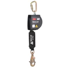 A 3M DBI-SALA Nano-Lok Self-Retracting Lifeline, 11ft Kevlar, Steel Snap Hook