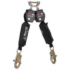 A 3M DBI-SALA Nano-Lok Twin-Leg Hot Work Self-Retracting Lifeline with Quick Connect 3100565