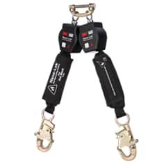 A 3M DBI-SALA Nano-Lok Twin-Leg Hot Work Self-Retracting Lifeline with Quick Connect 3100565
