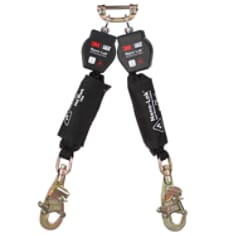 A 3M DBI-SALA Nano-Lok Twin-Leg Hot Work Self-Retracting Lifeline with Quick Connect 3100566