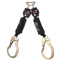 A 3M DBI-SALA Nano-Lok Twin-Leg Hot Work Self-Retracting Lifeline with Quick Connect 3100568