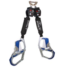 A 3M DBI-SALA Nano-Lok Twin-Leg Hot Work Self-Retracting Lifeline with Quick Connect 3100572