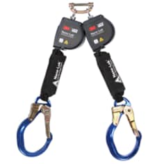 A 3M DBI-SALA Nano-Lok Twin-Leg Arc Flash Self-Retracting Lifeline Quick Connect 3100588