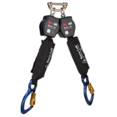 A 3M DBI-SALA Nano-Lok Twin-Leg Hot Work Self-Retracting Lifeline with Quick Connect 3100569