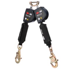 A 3M DBI-SALA Nano-Lok Twin-Leg Arc Flash Self-Retracting Lifeline with Quick Connect 3100583