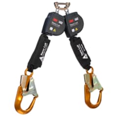 A 3M DBI-SALA Nano-Lok Twin-Leg Arc Flash Self-Retracting Lifeline with Quick Connect 3100587