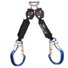 A 3M DBI-SALA Nano-Lok Twin-Leg Hot Work Self-Retracting Lifeline with Quick Connect 3100571
