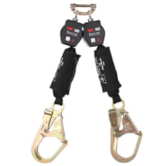 A 3M DBI-SALA Nano-Lok Twin-Leg Hot Work Self-Retracting Lifeline with Quick Connect 3100567