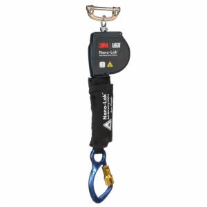 3M™ DBI-SALA Nano-Lok Arc Flash Self-Retracting Lifeline with Quick Connect 3100577, Web, Aluminum Carabiner, 8 ftimage