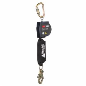 3M™ DBI-SALA Nano-Lok Arc Flash Self-Retracting Lifeline with Carabiner 3100580, Web, Steel Snap Hook, 8 ftimage
