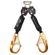 A 3M DBI-SALA Nano-Lok Twin-Leg Hot Work Self-Retracting Lifeline with Quick Connect 3100570