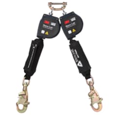 A 3M DBI-SALA Nano-Lok Twin-Leg Arc Flash Self-Retracting Lifeline with Quick Connect 3100583