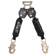 A 3M DBI-SALA Nano-Lok Twin-Leg Hot Work Self-Retracting Lifeline with Quick Connect 3100565