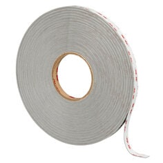 3M 4930 VHB Tape White, 1 in x 72 yd 25.0 mil, 9 per Case