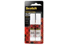 Scotch wrinkle free glue stick two stick pack point two eight ounces each, point five six ounces total