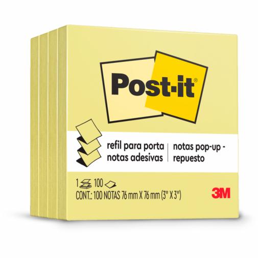 Imagem Principal Post-it® Notas Adesivas Amarelas 76 mm x 76 mm 3x3 para o Brasil